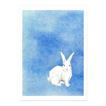 Rabbit Blue Poster posters