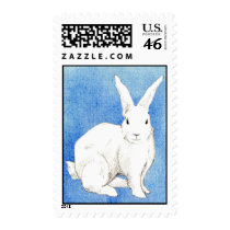 Rabbit Blue Stamp