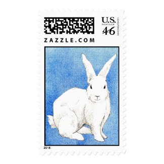 Rabbit Blue Stamp stamp