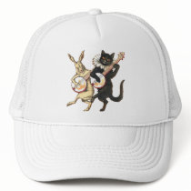Rabbit & Cat Truckers Hat