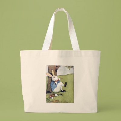 Rabbit Eating a Carrot Bags Zazzle_bag