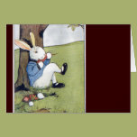 Rabbit Eating a Carrot Greeting Card