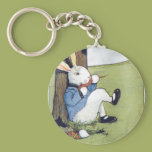 Rabbit Eating a Carrot Key Chains