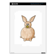 Rabbit Eating a Dandelion. Skins For iPad 3