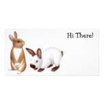 Rabbit Friends Photo Card photo cards