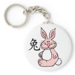 Rabbit (Hare) Chinese Zodiac Keychains