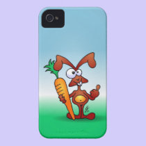 Rabbit holding a healthy carrot casemate cases