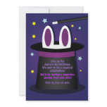 Rabbit in a Hat Magic Show Invitations