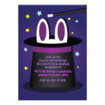 Rabbit in a Hat Magic Show Invitations invitations