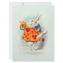 Rabbit in Alice Wonderland ~ Invitation