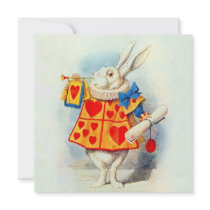 Rabbit in Alice Wonderland ~ Invitation