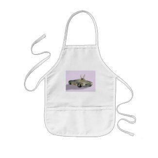 Rabbit in Racing Car Baby's Apron apron