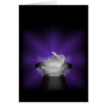 Rabbit  in the Magic Hat Greeting Cards