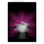 Rabbit  in the Magic Hat Greeting Card
