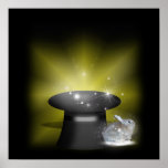Rabbit  in the Magic Hat Poster