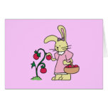 Rabbit in Tomato Garden Tshirts and Gifts Greeting Card