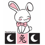 Rabbit Kanji Ladies Shirt