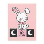 Rabbit Kanji Postcard