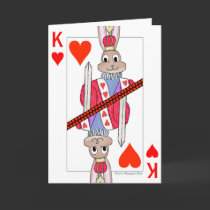 Rabbit King of Hearts cards