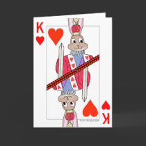 Rabbit King of Hearts cards