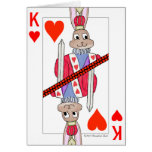 Rabbit King of Hearts Cards