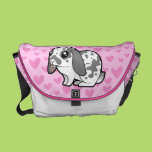 Rabbit Love (floppy ear smooth hair) Messenger Bags
