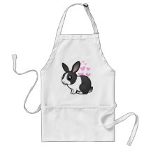 Rabbit Love (uppy ear smooth hair) Aprons