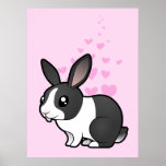 Rabbit Love (uppy ear smooth hair) Poster