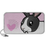 Rabbit Love (uppy ear smooth hair) Notebook Speakers