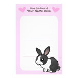 Rabbit Love (uppy ear smooth hair) Stationery Paper