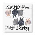 Rabbit Lovers Dishwasher Magnet by malibuitalian Rabbit Lovers Dishwasher Magnet