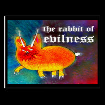 Rabbit of Evilness [postcard] postcards