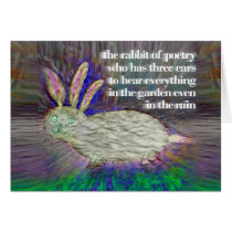 Rabbit of Poetry [card]
