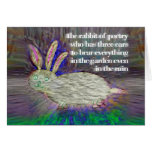 Rabbit of Poetry [card]