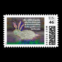 Rabbit of Poetry [postage] stamps