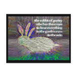 Rabbit of Poetry [postcard]