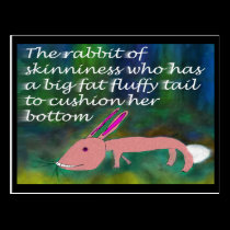 Rabbit of Skinniness [postcard] postcards
