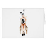 Rabbit on a chair cards