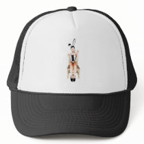 Rabbit on a chair mesh hat