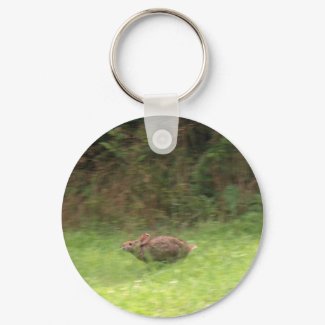 Rabbit on the Run keychain