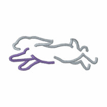 Rabbit Outline embroidered shirts by ZazzleEmbroidery Rabbit Outline embroidered shirts