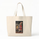 Rabbit Painting Chick Vintage Easter Tote Bags