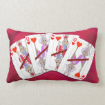 Rabbit Playing Card Pillow