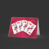 Rabbit Playing Cards on Sheet cards