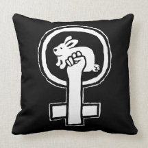 Rabbit Power! Official Susan Ash-Lee Products Pillows