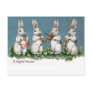 Rabbit Quartet Vintage Easter Postcards