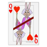 Rabbit Queen of Hearts Greeting Card
