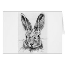 Rabbit Rabbit Greeting Card