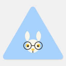 Rabbit Rabbits Bunny Head Cute Glasses Cartoon Sticker