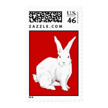 Rabbit red Stamp